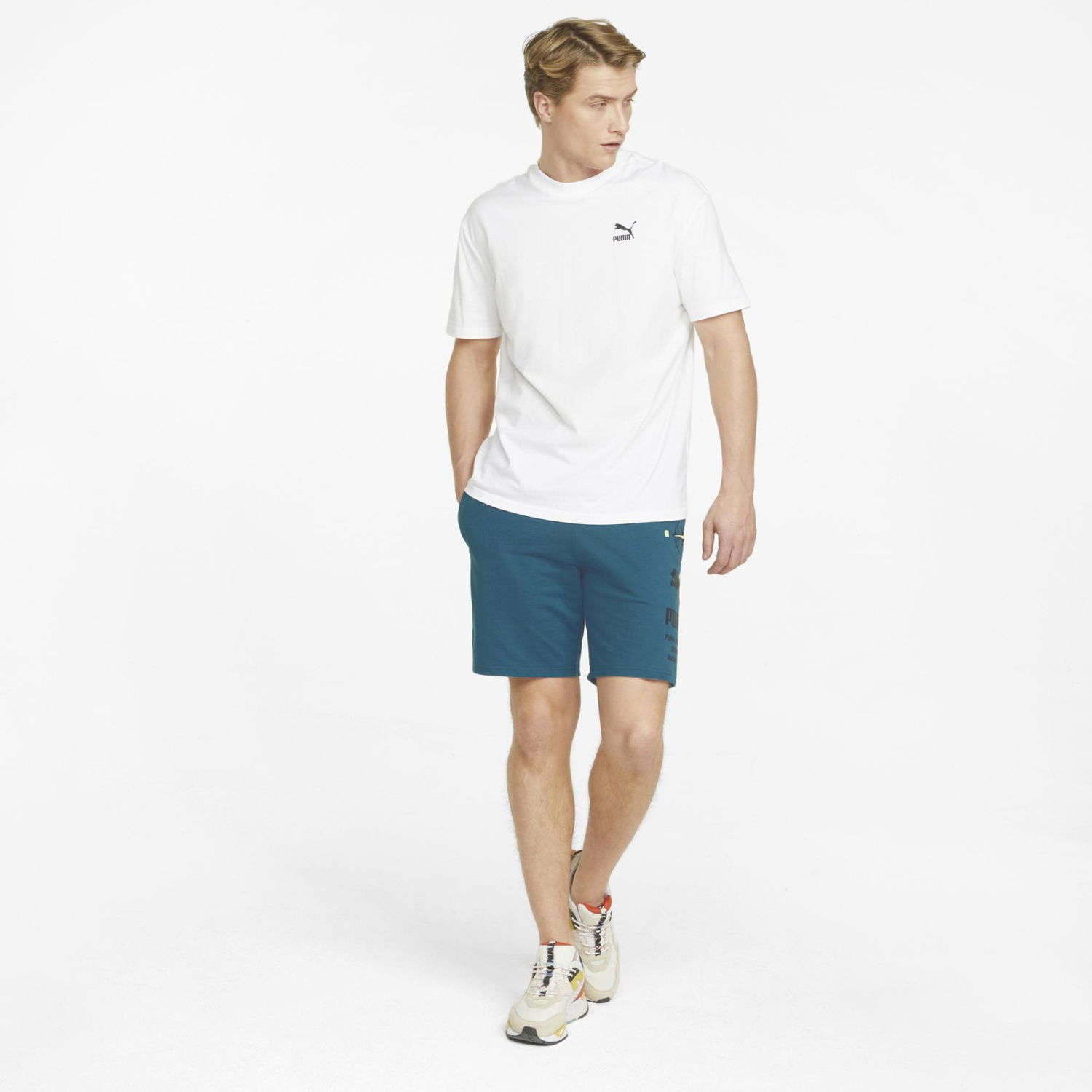 Šortky Puma Nature Camp Graphic Shorts Blue Coral Tyrkysová | 536819-44, 0