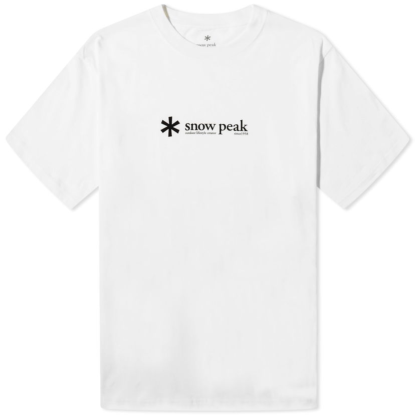 Tričko Snow Peak Logo T-Shirt Biela | TS-24SU201-WHT