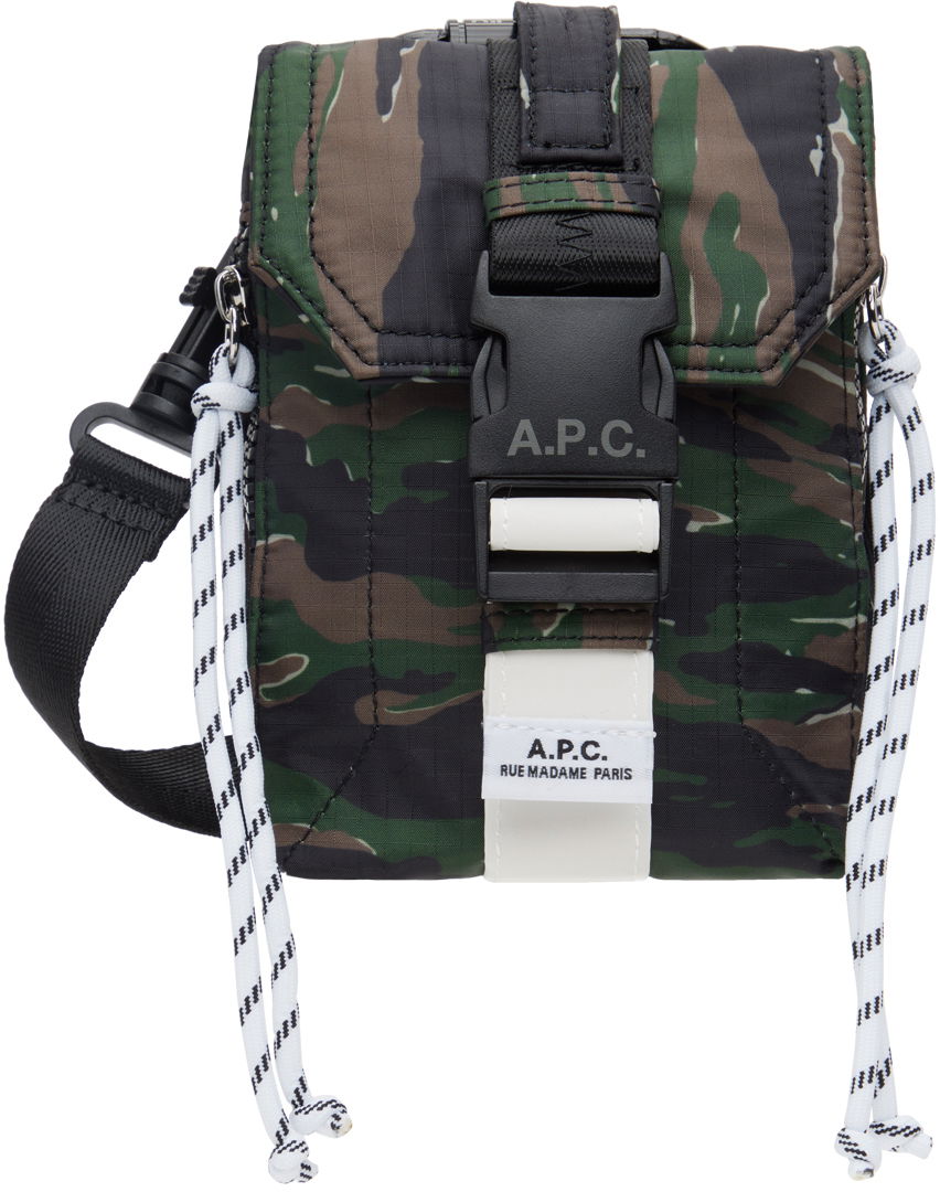Ľadvinka A.P.C. Trek Crossbody Pouch Bag Zelené | COGXE-H61733, 0