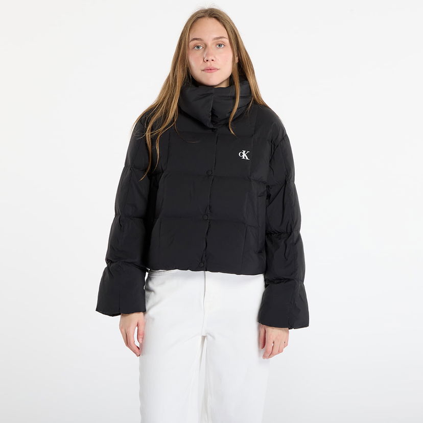 Prešívaná bunda CALVIN KLEIN Jeans Short Down Puffer Jacket Čierna | LV044D521G UB1