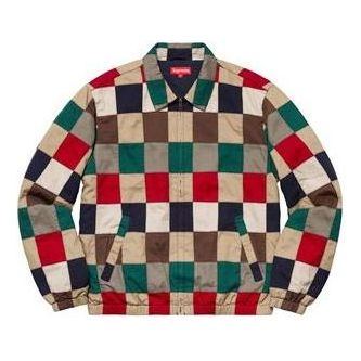 Bomber bunda Supreme Patchwork Harrington Jacket Rôznofarebný | SUP-SS19-073