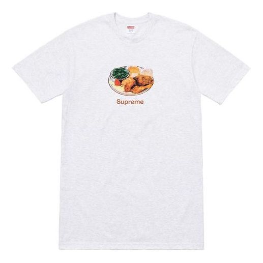 Tričko Supreme Chicken Dinner Graphic Print T-Shirt Šedá | SUP-SS18-0046