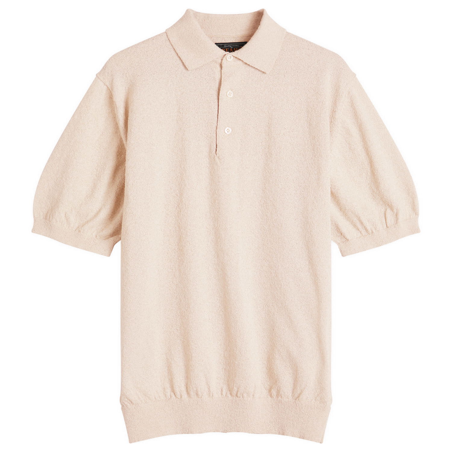 Polo tričko BEAMS Beams Plus Boucle Knit Polo Béžová | 3802-0051-156-20, 1