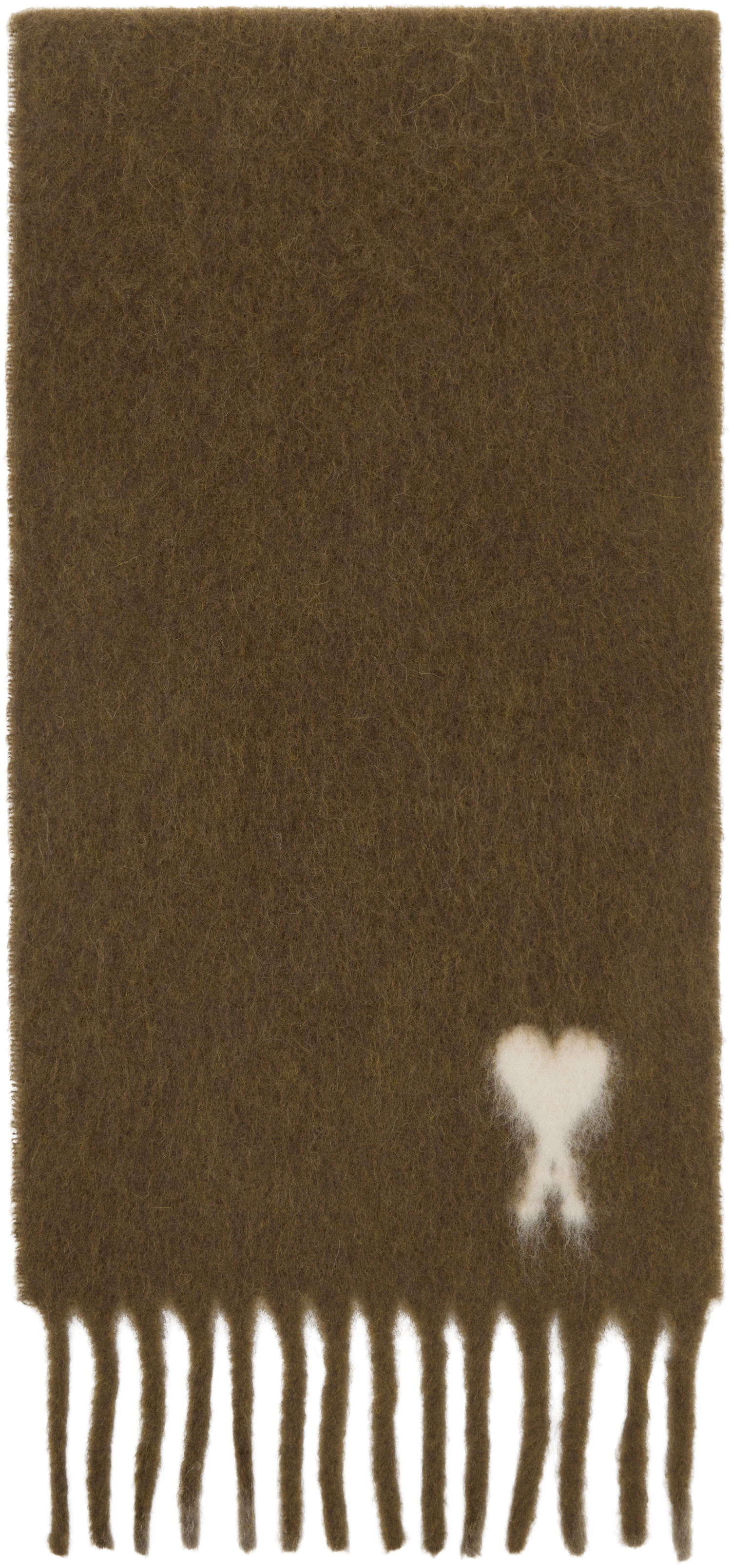 Šál AMI Alpaca Ami de Coeur Scarf Hnedá | H25USF673.AW0004, 0