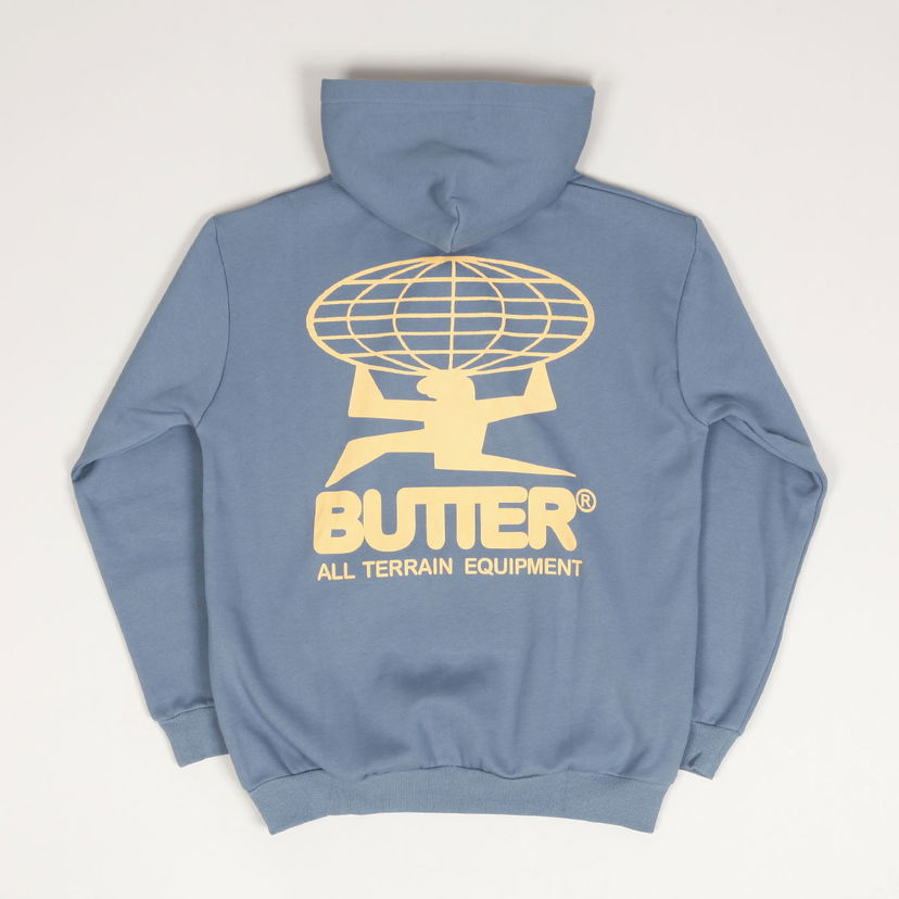 Mikina Butter Goods All Terrain Hoodie "Slate Blue" Modrá | butter-goods-all-terrain-pullover-hoodie-slate-blue