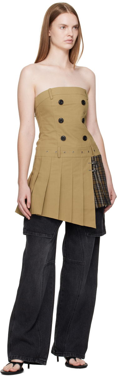 Šaty Andersson Bell Andersson Bell Double-Breasted Pleated Minidress Béžová | atb1366w, 4