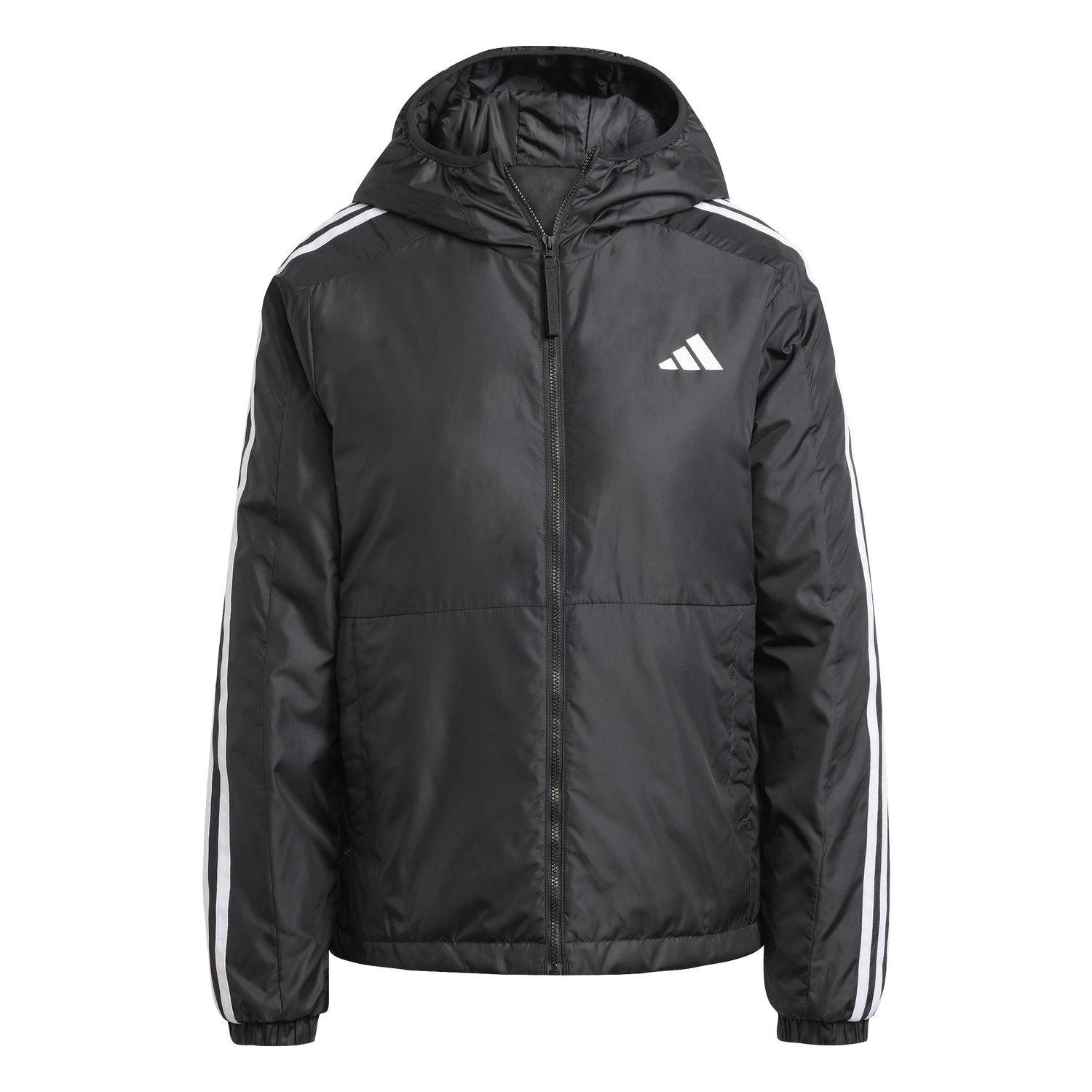 Bunda adidas Originals Essentials 3-Stripes Hooded Jacket Čierna | jd1025, 0