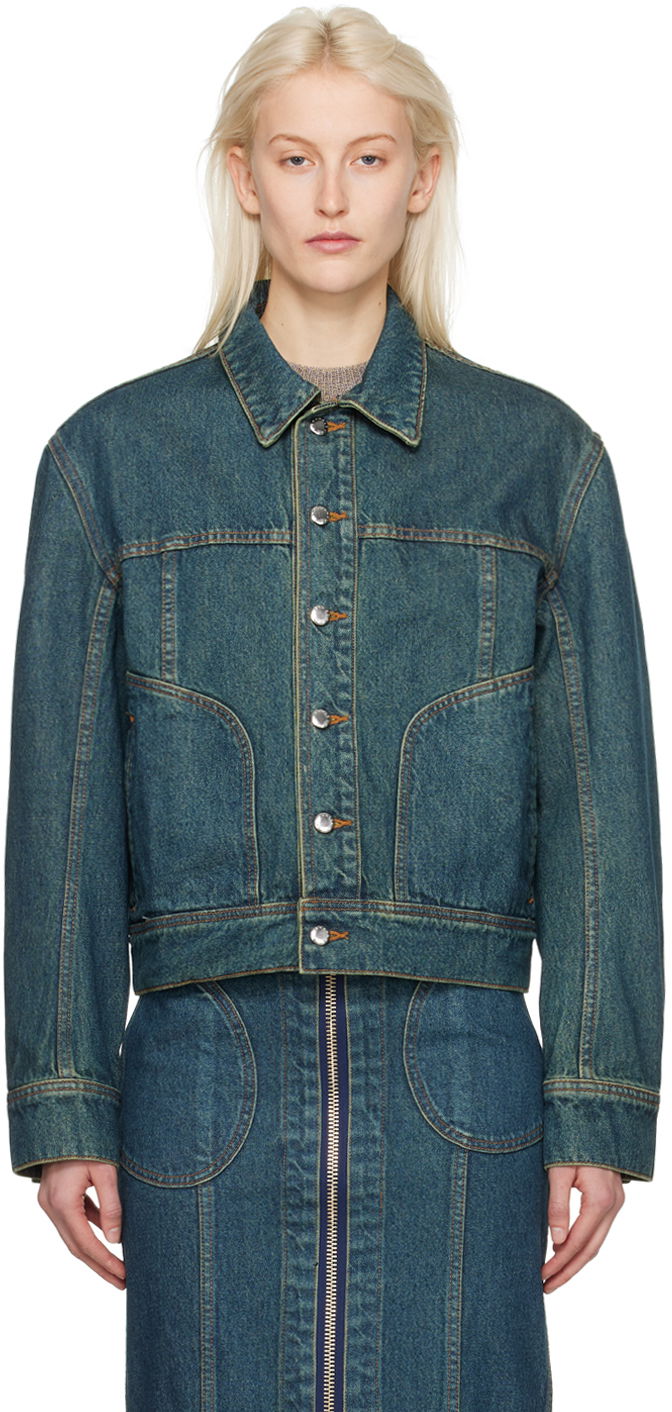 Bunda Eckhaus Latta El Denim Jacket "Indigo" Navy | 9012-EL-PS24-NB -, 0