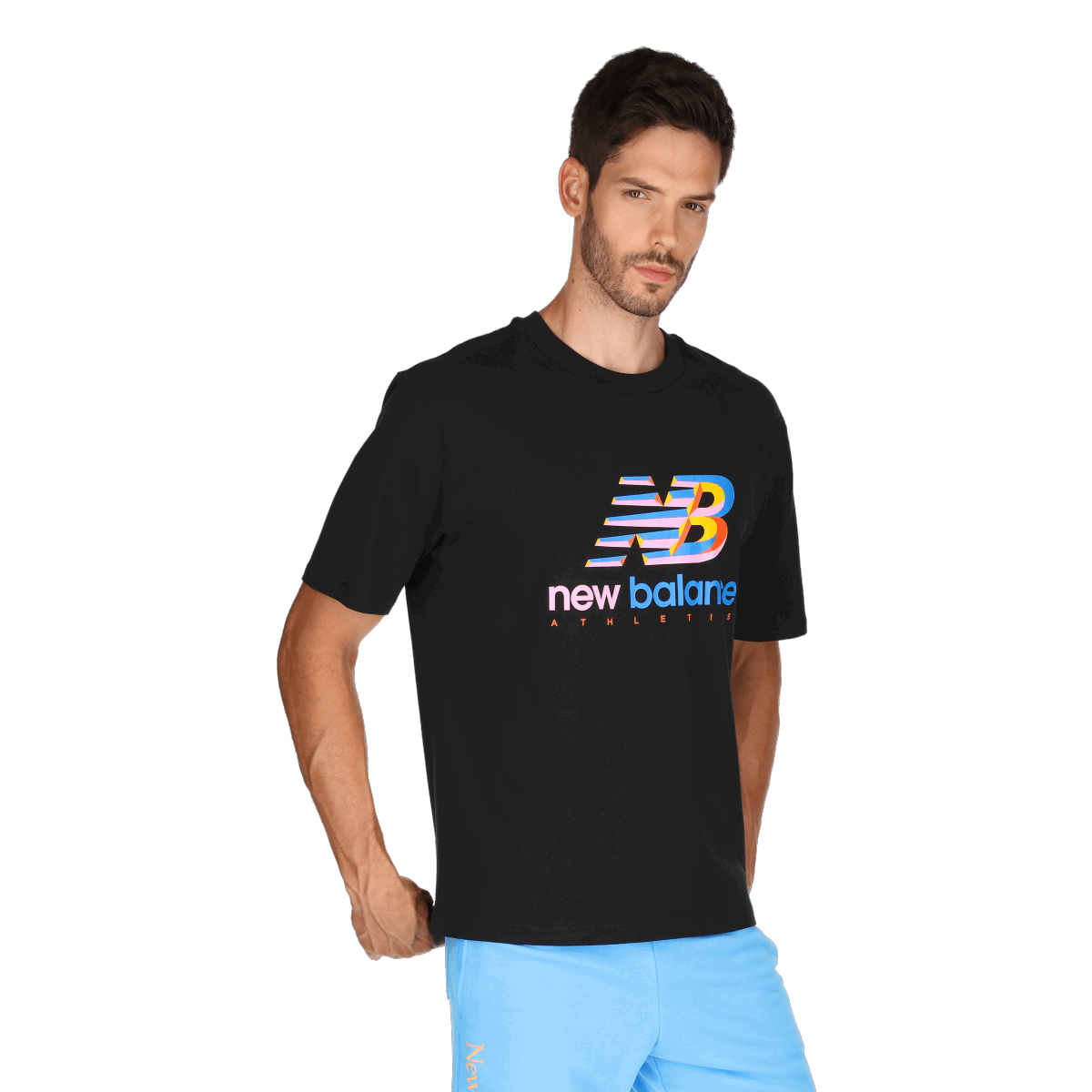 Tričko New Balance Athletics Amplified Logo Tee Čierna | MT21503-BK, 0