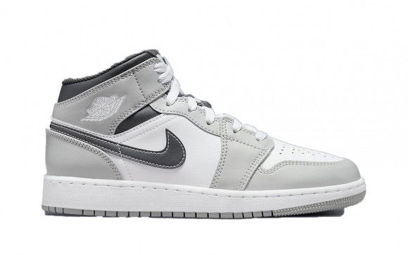 Air Jordan 1 Mid "Light Smoke Grey" GS