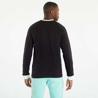 Tričko adidas Originals Long Sleeve 3 Stripe Tee Čierna | IA4877, 2