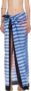 Jean Paul Gaultier Printed Air Cover-up Maxi Skirt