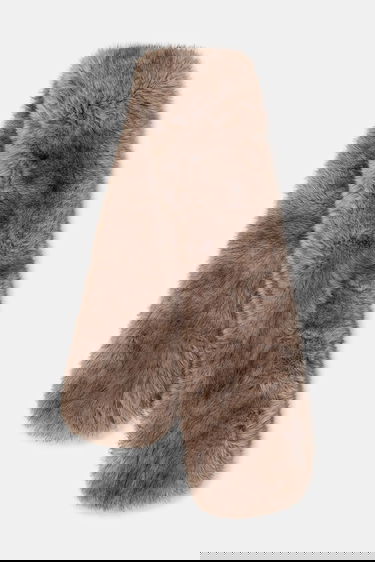 Šál STAND STUDIO Lone Patterned Faux Fur Scarf Hnedá | 66566.9397, 0