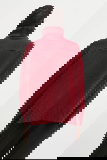 Sveter MAISON KITSUNÉ Merino Wool Comfort Turtleneck Vínová | PW00813KT1171, 2