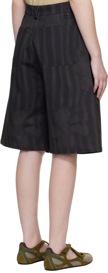Šortky Collina Strada Pleated Striped Wide-Leg Knee-Length Catchfly Shorts Čierna | XX6055, 2