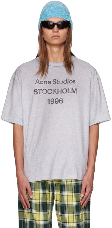Tričko Acne Studios Faded T-Shirt Šedá | CL0201-, 0