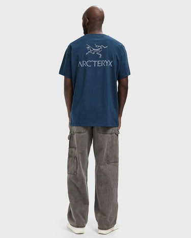 Tričko Arcteryx Kragg SL Cotton T-Shirt Modrá | X000009535-NIGHTSCAPE-LT-NIGHT, 2