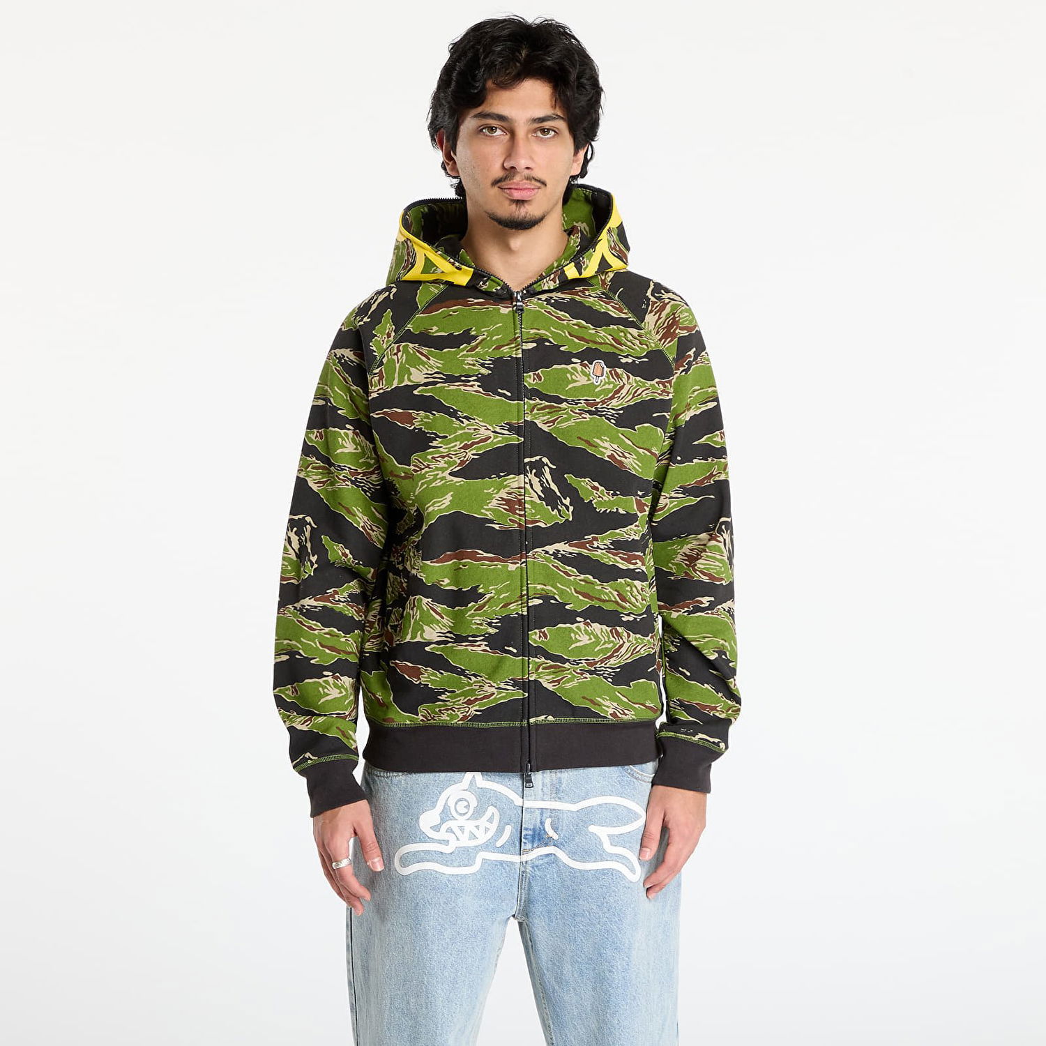 Mikina BILLIONAIRE BOYS CLUB Billionaire Boys Club Icecream Smiley Tiger Stripe Full Zip-Through Hood Camo XXL Rôznofarebný | IC25427 Camo, 0