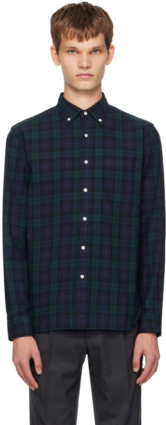 Košeľa BEAMS BEAMS PLUS Button Down Plaid Shirt Zelené | 3811-0107-139, 0
