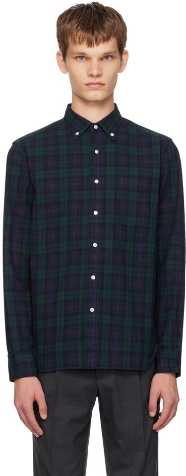 Košeľa BEAMS BEAMS PLUS Button Down Plaid Shirt Zelené | 3811-0107-139, 0