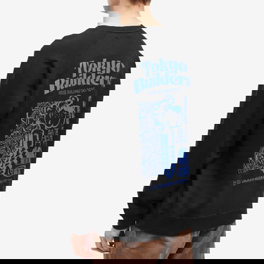 Sveter EDWIN Tokyo Builders Crew Sweatshirt Čierna | I033212-8967-89-67, 3