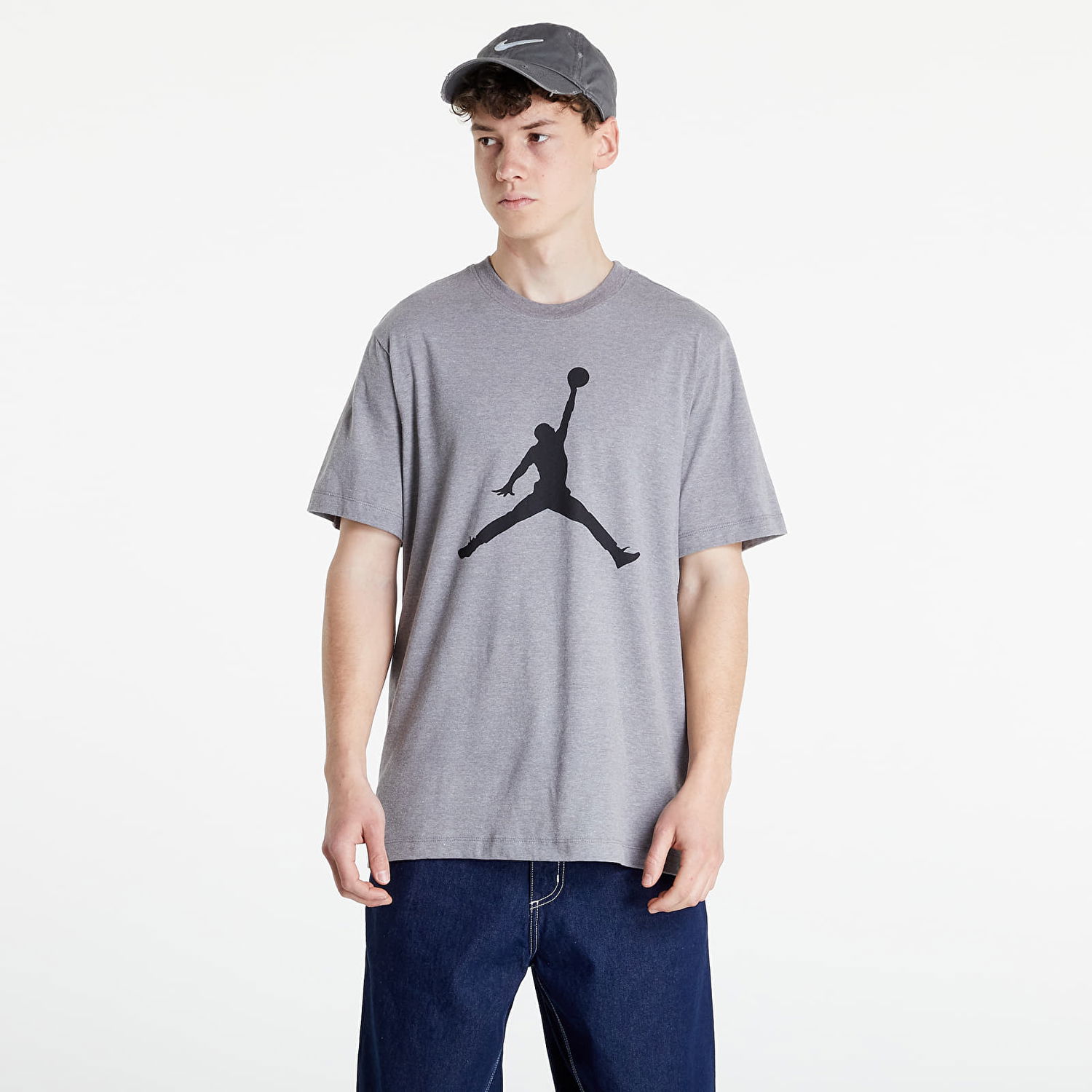 Tričko Jordan Jumpman Tee Carbon Šedá | CJ0921-091, 0