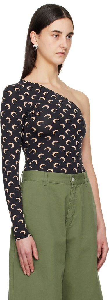 Tielko Marine Serre Marine Serre Moon Jersey Asymmetric Top Biela | WTS014A CJER0001, 4
