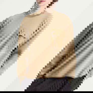 Tričko and wander Longsleeve Waffle T-Shirt Béžová | 5745984084-040, 2