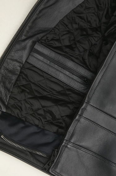 Bunda VETEMENTS VETEMENTS Racing Logo Leather Jacket Čierna | UA66JA210B, 5