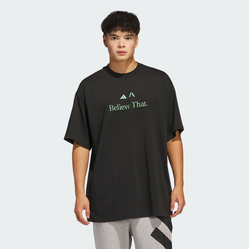 Tričko adidas Performance Anthony Edwards Believe That T-Shirt Čierna | JW4291