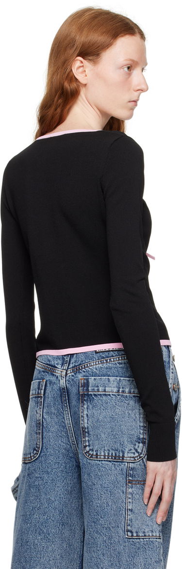 Sveter Moschino Moschino Jeans Self-Tie Cardigan Čierna | 0915 8213, 2