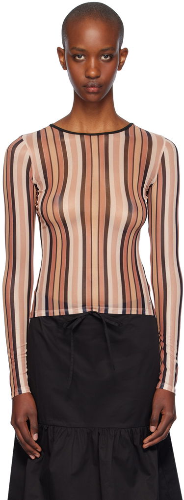 Tričko Miaou Miaou Striped Long Sleeve T-Shirt Rôznofarebný | 7029PM2SST, 0