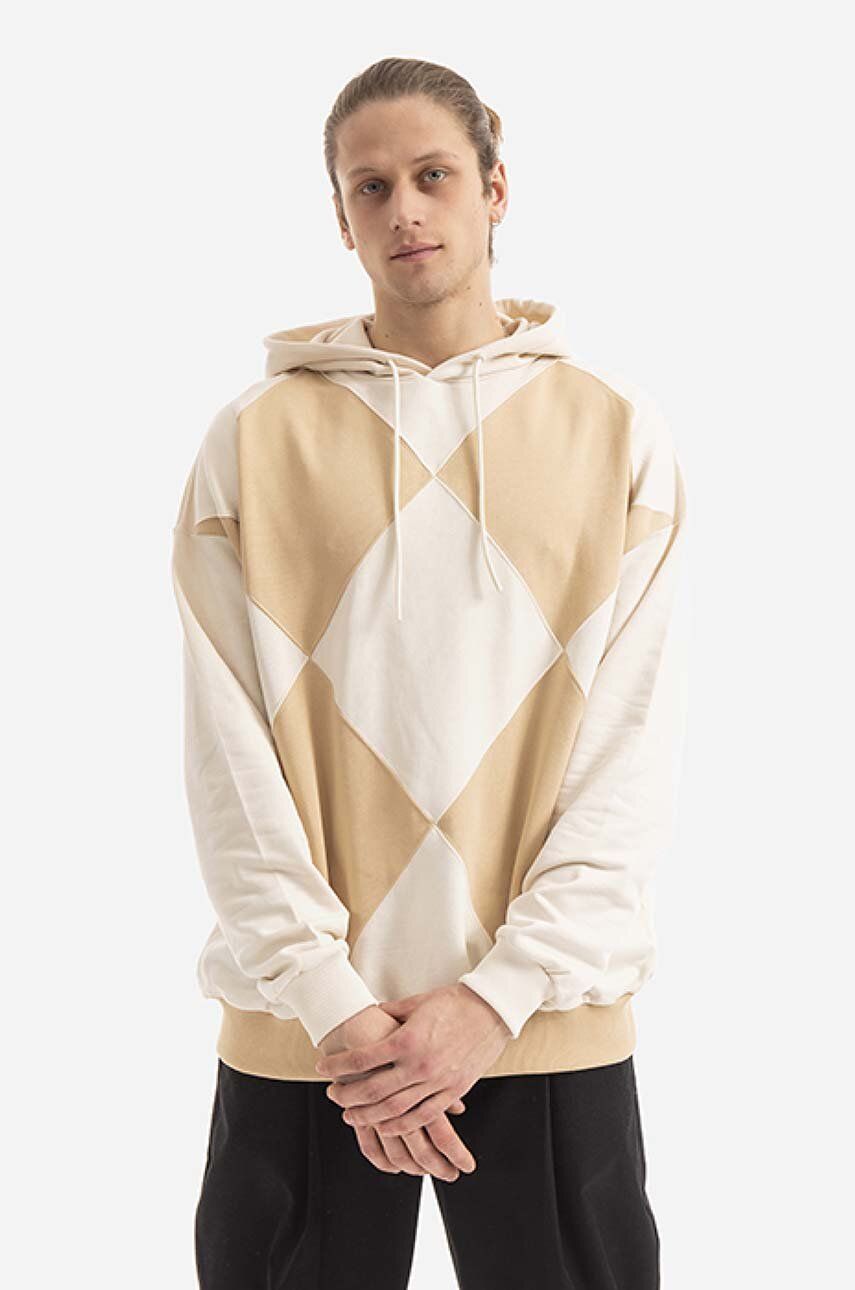 Mikina Drôle de Monsieur Hoodie Argyle Béžová | HO103.BEIGE, 0