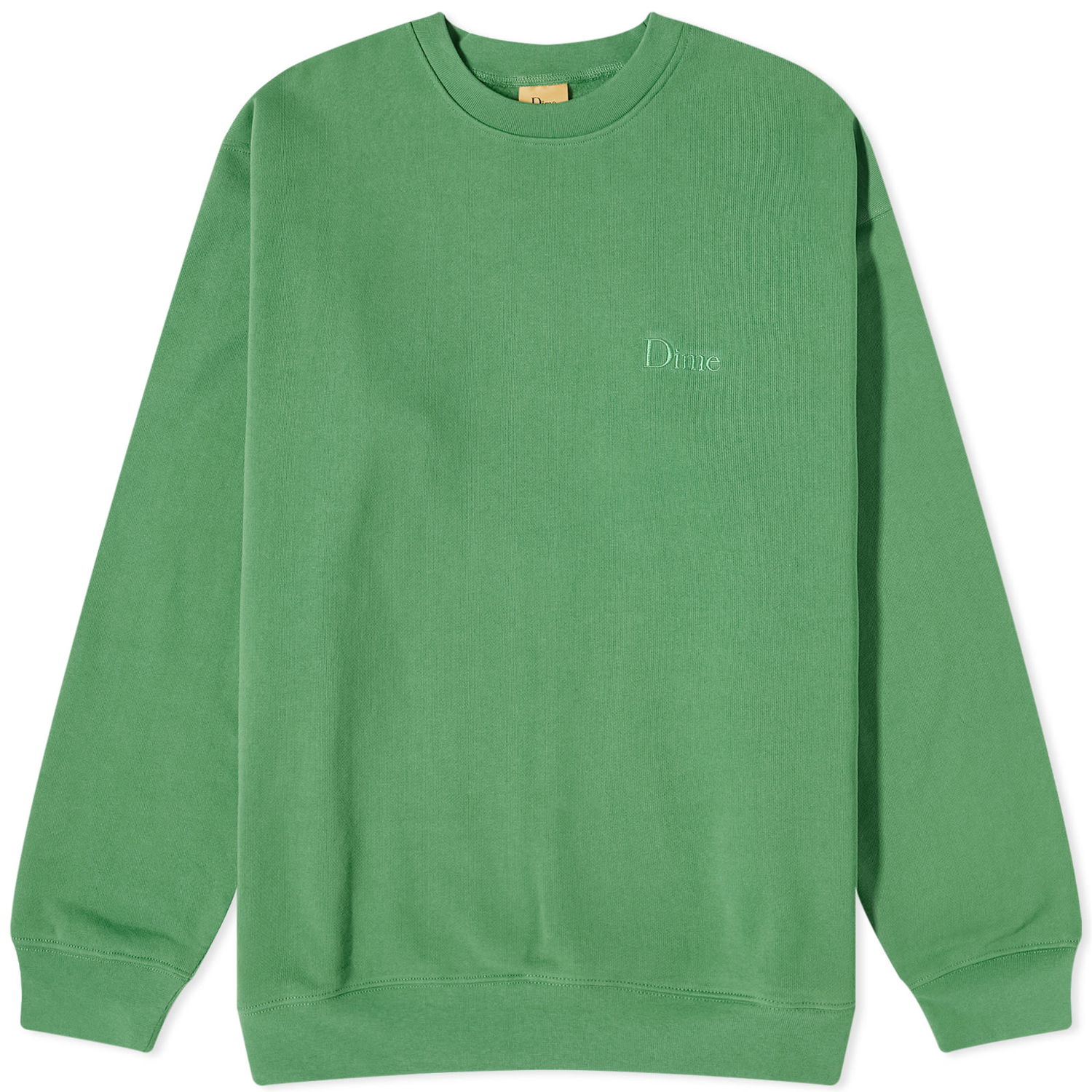 Mikina Dime Classic Small Logo Crew Sweat Green Zelené | DIME23D1F18-GRN, 0