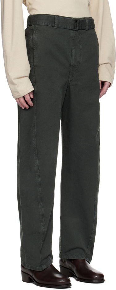 Cargo nohavice LEMAIRE Lemaire Twisted Belted Trousers Zelené | PA326 LD1039, 4