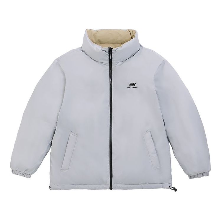 Prešívaná bunda New Balance Logo Warm Down Jacket Šedá | 5PC44273-BEI