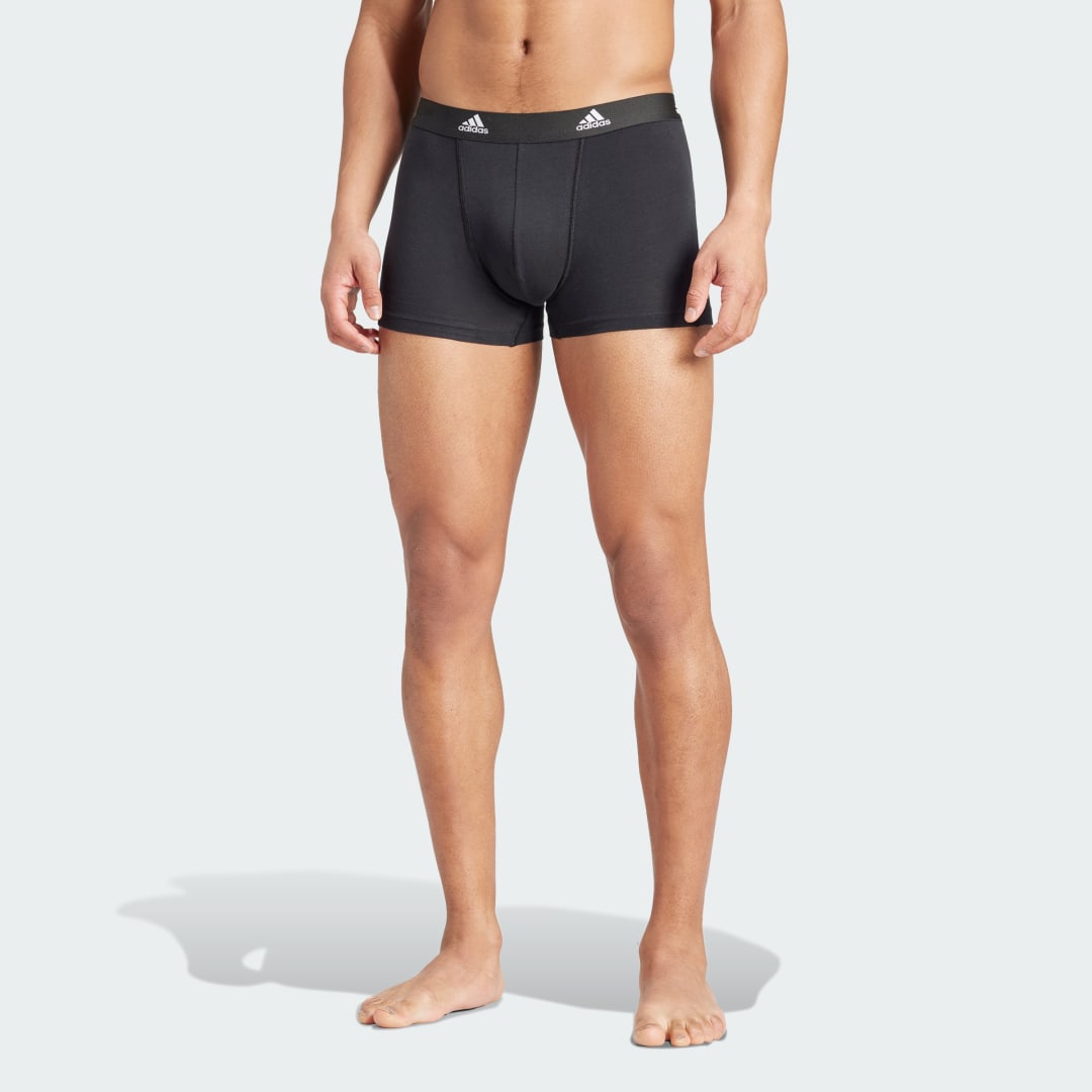 Spodná bielizeň a ponožky adidas Performance Active Flex Cotton Trunk Underwear – Čierna | GC3589, 1
