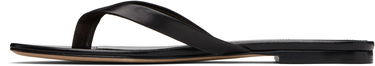 Tenisky a topánky The Row Sacha Leather Flip-Flops Čierna | F1697-SN65, 2