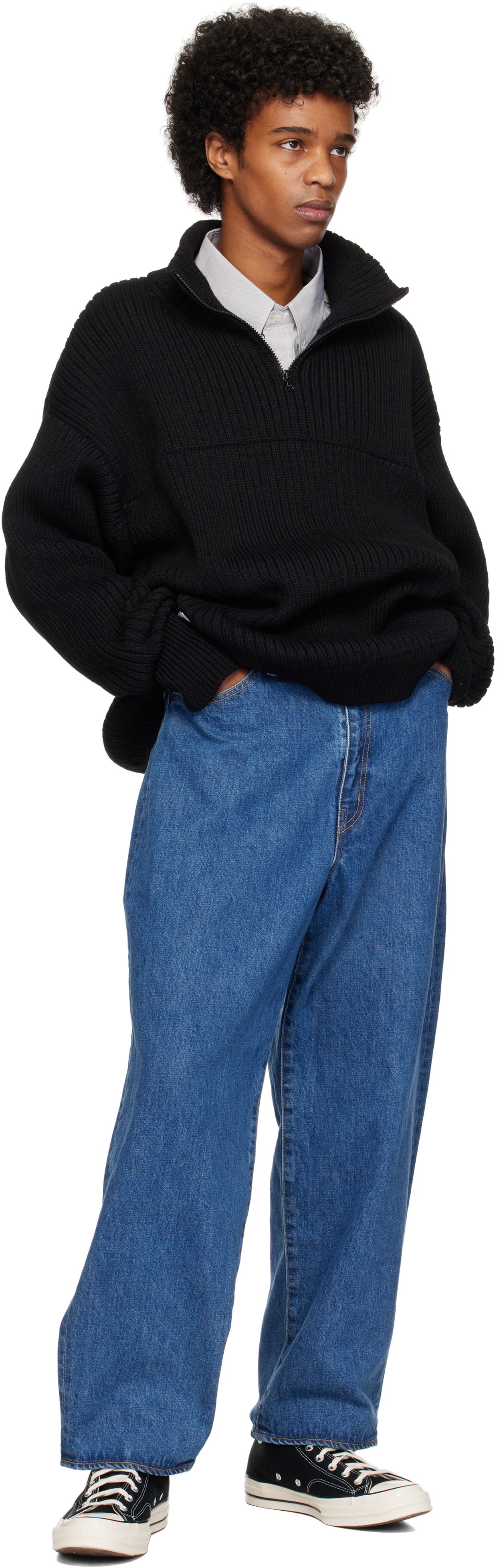 WTAPS Sub Knit Quarter-Zip Sweater