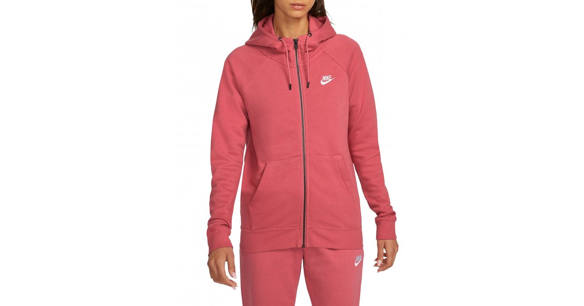 Mikina Nike Sportswear Essential Full-Zip Hoodie Ružová | bv4122-622, 1