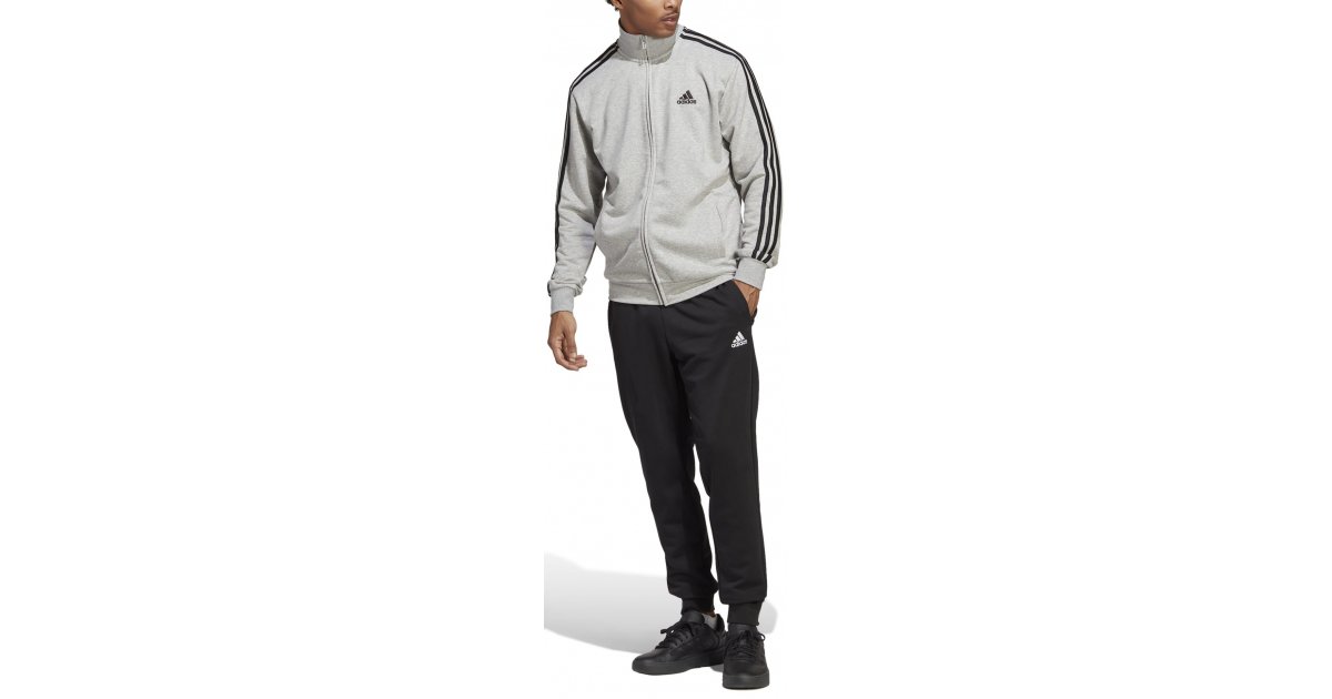 Súprava adidas Originals adidas Basic 3-Stripes French Terry Šedá | ic6748, 1