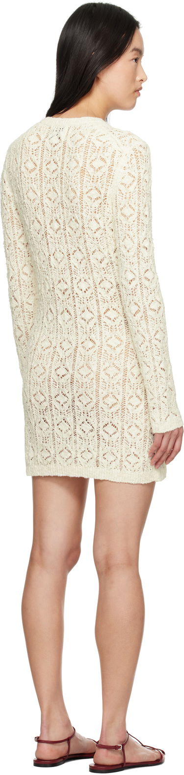 Šaty Loulou de Saison Loulou de Saison Evan Knit Minidress Biela | EVAN, 2