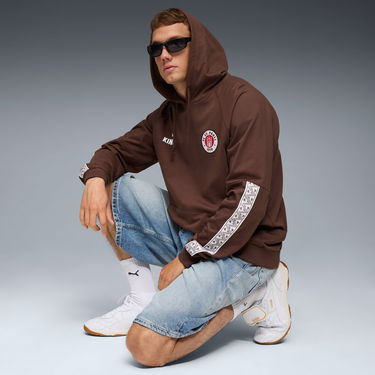 Mikina Puma FC St. Pauli King Hoody Hnedá | 783601-01, 4