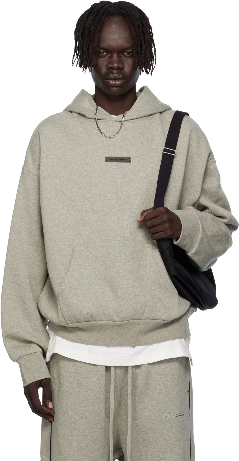 Mikina Fear of God Fear of God ESSENTIALS Fleece Hoodie Classic Fit Šedá | 192SP252055F