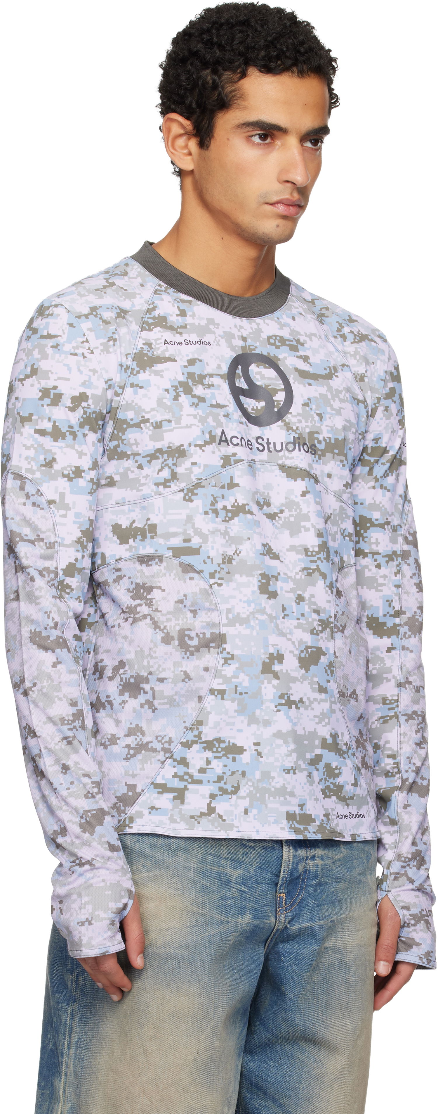 Tričko Acne Studios Digital Camouflage Long-Sleeve Top Rôznofarebný | CL0356-, 1