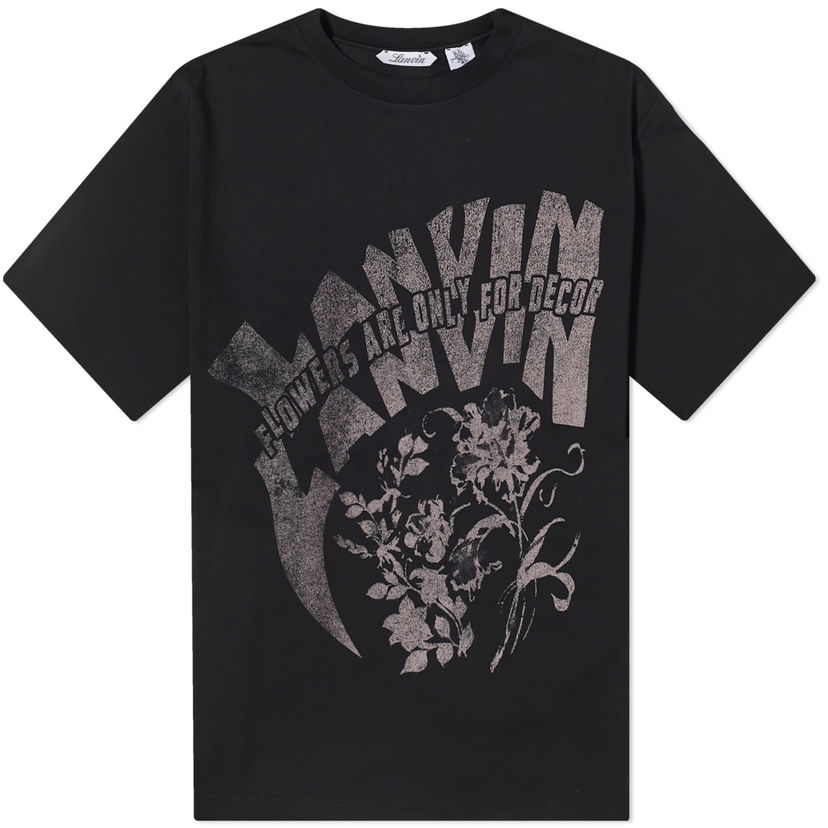 Tričko LANVIN Future Printed x T-Shirt Čierna | RU-TS0026-J120-P24-10