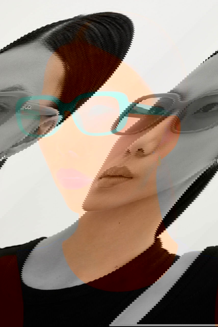 Slnečné okuliare Ray-Ban Rectangular Frame Sunglasses Tyrkysová | 0RB4421D, 0