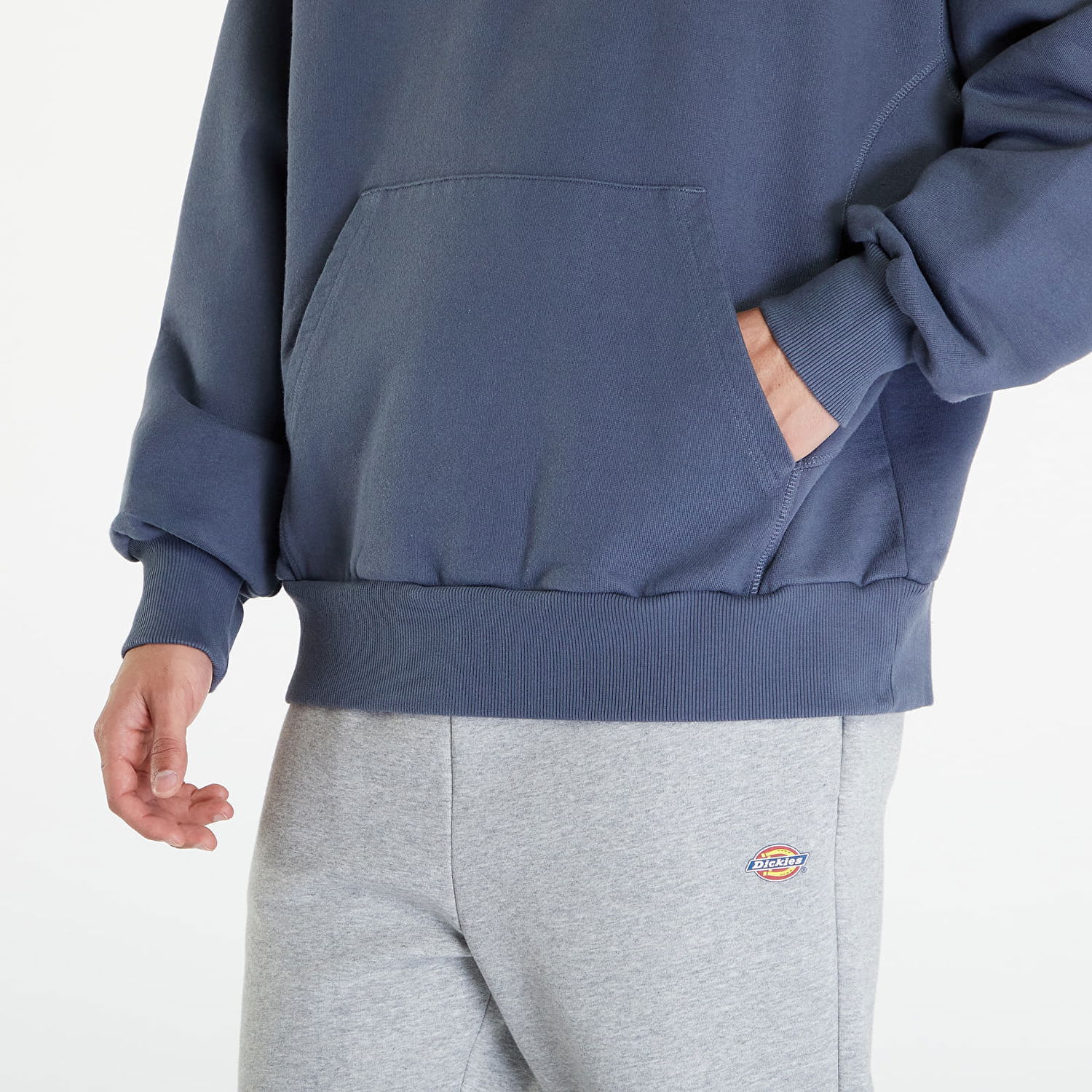 Mikina Reebok LTD Oversized Hoodie UNISEX Stone Blue Modrá | RMBB001C99FLE0037000, 1