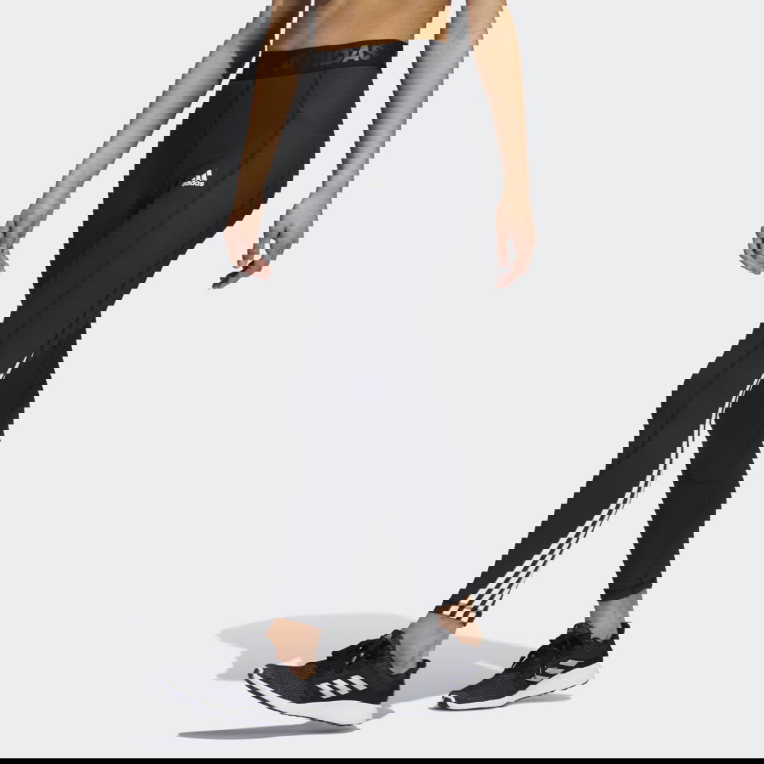 Legíny adidas Originals Techfit 3-Stripes Long Gym Leggings Čierna | GR8248, 0