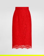 Lace Midi Pencil Skirt